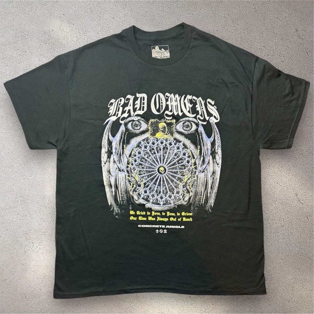 Bad Omens Concrete Jungle Tour T-Shirt Mens XL Sumerian Records Black Tee